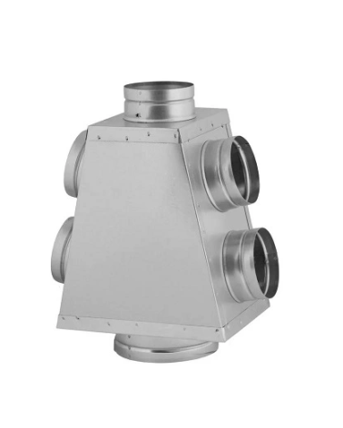 KIT DE DISTRIBUTION AIR CHAUD POUR CHEMINÉE - 5PIÈCES, 140M2