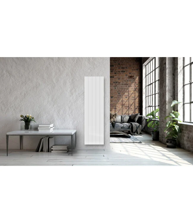 150x42,1 cm – Radiateur Électrique Vertical WiFi Ambiente – 1500 Watts – Céramique – Blanc RAL 9016