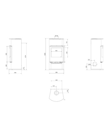 POELE À BOIS TOFA 8 KW